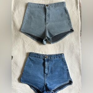 American Apparel size small shorts, high waisted